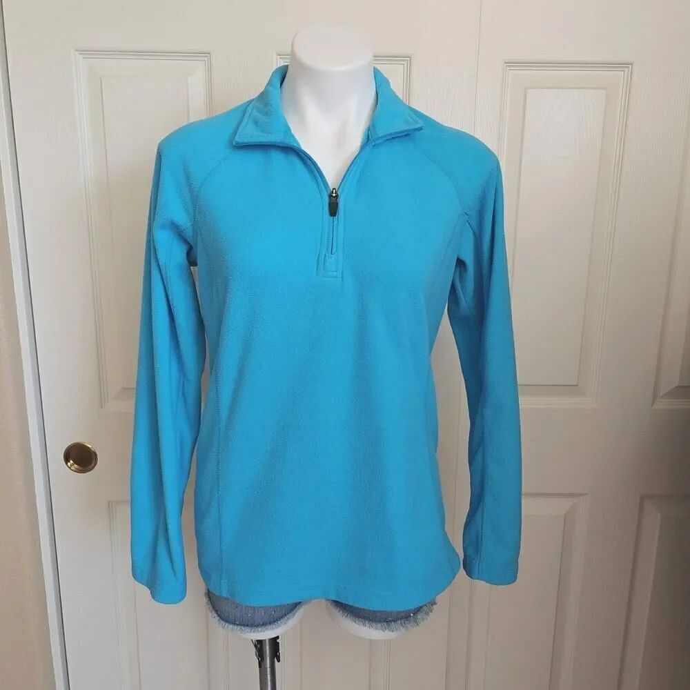 Land's End Outfitters 1/4 zip fleece top sz S